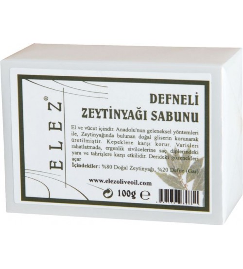 Defneli Zeytinyağı Sabunu Küçük Defneli Zeytinyağı Sabunu Küçük